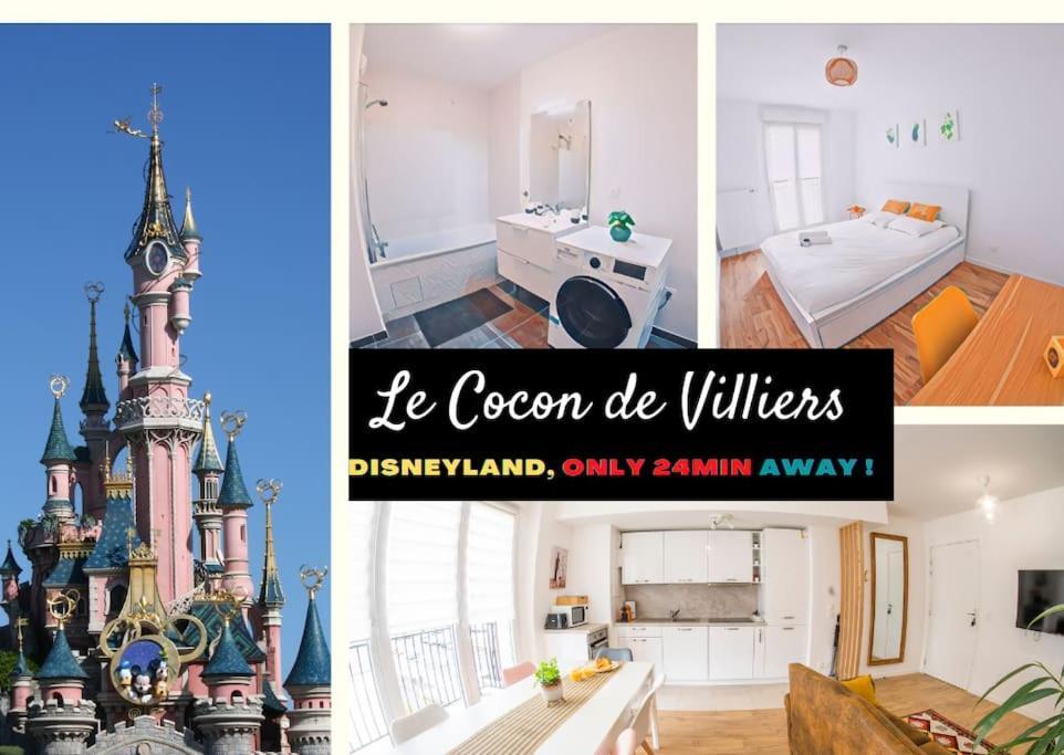 Paris & Disneyland - 2Min From Train Station - Free Private Parking Вилие-сюр-Марн Екстериор снимка