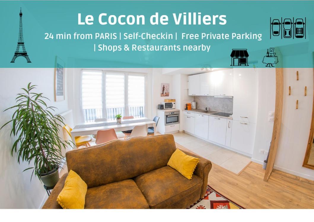 Paris & Disneyland - 2Min From Train Station - Free Private Parking Вилие-сюр-Марн Екстериор снимка
